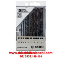 Bộ 13 mũi khoan sắt BOSCH HSS-R 1.5 - 6.5 1609200201 Bộ 13 mũi khoan sắt BOSCH HSS-R 1.5 - 6.5 1609200201