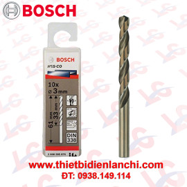 Mũi khoan inox HSS-Co Bosch 3mm 2608585876 Mũi khoan inox HSS-Co Bosch 3mm 2608585876