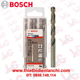 Mũi khoan sắt và inox HSS-Co Bosch 5.5mm 2608585888 Mũi khoan sắt và inox HSS-Co Bosch 5.5mm 2608585888