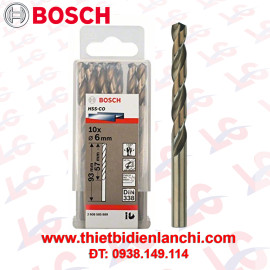Mũi khoan sắt và inox HSS-Co Bosch 6mm 2608585889 Mũi khoan sắt và inox HSS-Co Bosch 6mm 2608585889