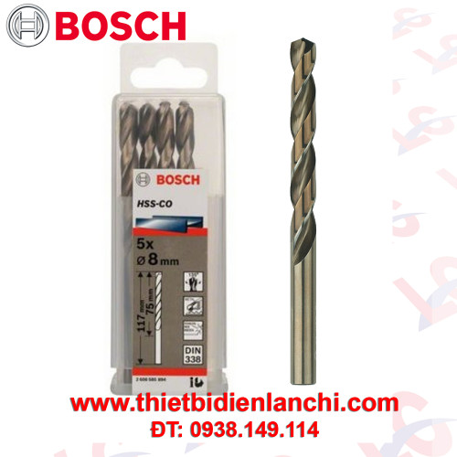 Mũi khoan sắt và inox HSS-Co Bosch 8mm 2608585894