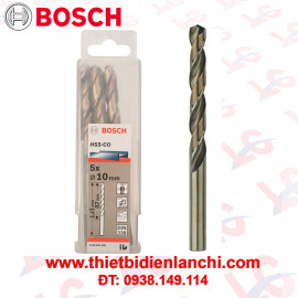 Mũi khoan sắt và inox HSS-Co Bosch 10mm 2608585898 Mũi khoan sắt và inox HSS-Co Bosch 10mm 2608585898