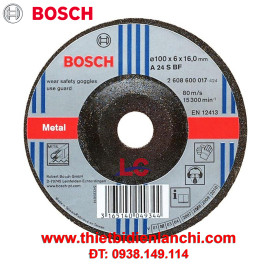 Đá mài sắt Bosch 2608600017 (100 x 6 x 16mm) Đá mài sắt Bosch 2608600017 (100 x 6 x 16mm)