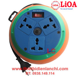 Ổ cắm đĩa bay LiOA DB52-10A dây 5m x 2 10A (Nhiều màu) Ổ cắm đĩa bay LiOA DB52-10A dây 5m x 2 10A (Nhiều màu)