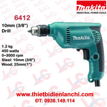 Máy khoan tốc độ cao 450W Makita 6412 (10mm) Máy khoan tốc độ cao 450W Makita 6412 (10mm)