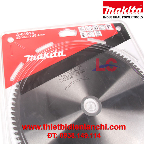 Lưỡi cưa nhôm hợp kim 100 răng Makita A-81614 (255x100Tx25.4)