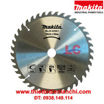 Lưỡi cắt gỗ 40 răng Makita D-03361 (185 x 20 x 40T) Lưỡi cắt gỗ 40 răng Makita D-03361 (185 x 20 x 40T)