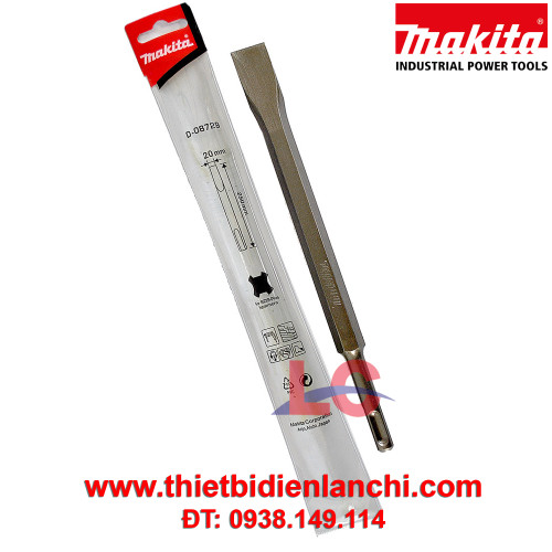 Mũi đục bê tông dẹt chuôi gài SDS Plus Makita D-08729 (20-250mm)