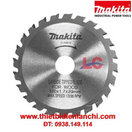 Lưỡi cưa gỗ hợp kim Makita D-15578 (110 x 24T x 20mm)