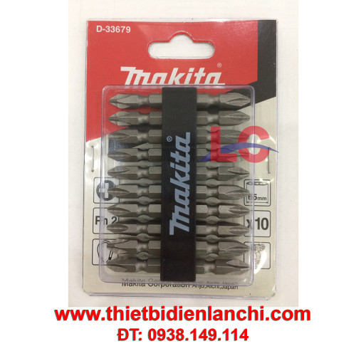 Bộ mũi vít 10 chi tiết Makita D-33679