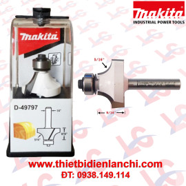Mũi phay gỗ tròn góc - ổ bi Makita D-49797