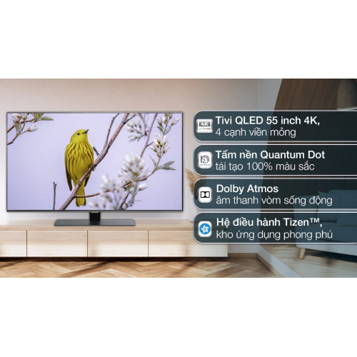 Smart Tivi QLED Samsung AI 4K 55 inch QA55Q80B