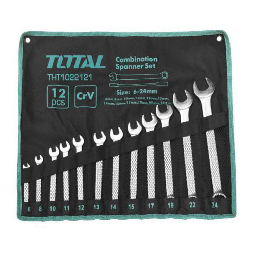 Bộ cờ lê vòng miệng 12 chi tiết Total THT1022121
