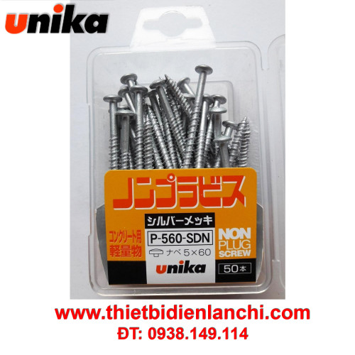 Vít đầu bằng mạ bạc Unika F-560-SDN 5x60mm