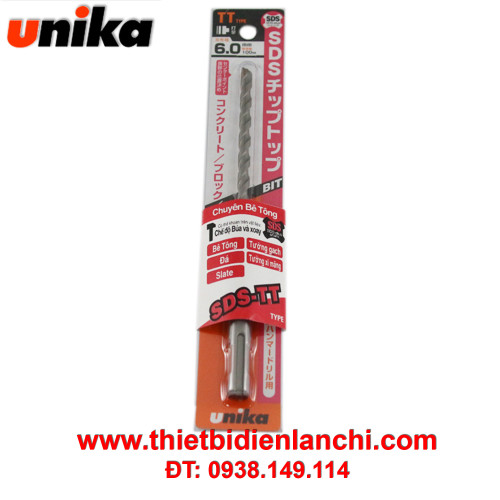 Mũi khoan bê tông chuôi gài Unika TT6.0x160mm